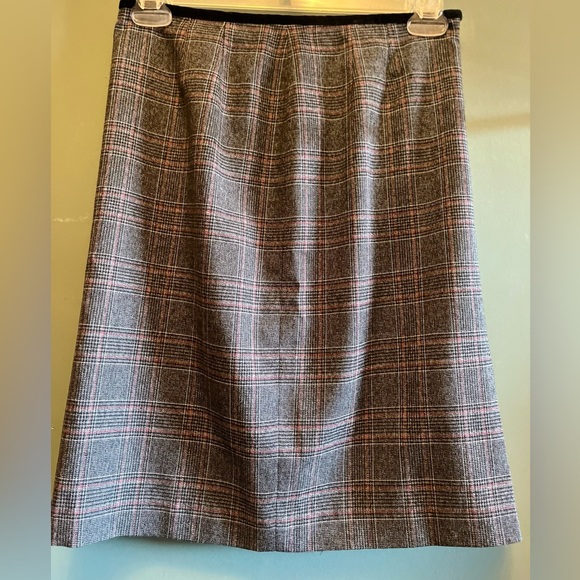 Kasper petites 8 skirt plaid lined - Picture 5 of 9